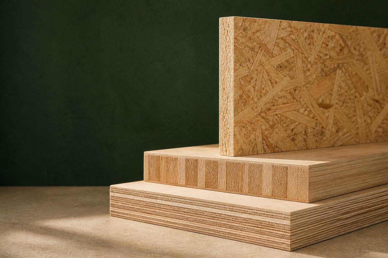 Conceptual category view of plywood, blockboard and OSB panels